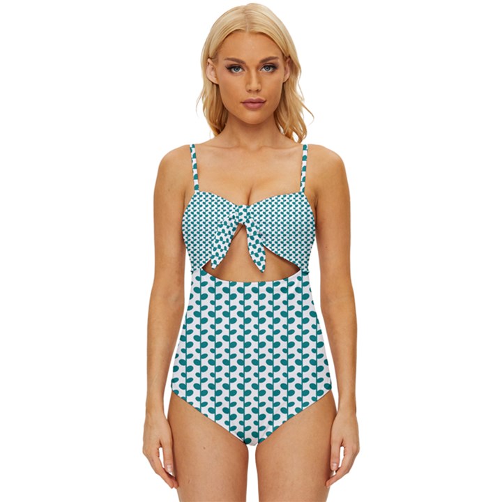 Pattern 56 Knot Front One-Piece Swimsuit