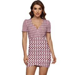 Pattern 57 Low Cut Cap Sleeve Mini Dress by GardenOfOphir