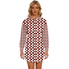 Pattern 57 Womens Long Sleeve Shirt Dress