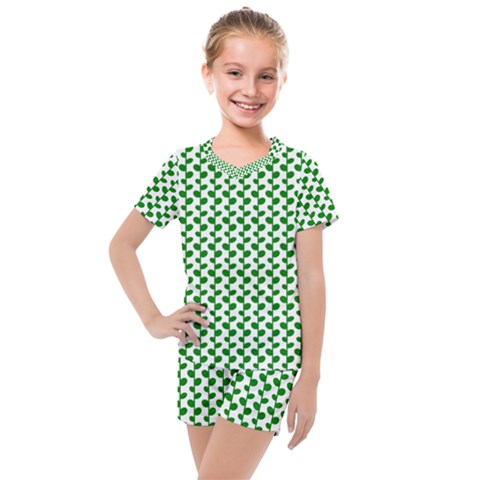 Pattern 58 Kids  Mesh Tee And Shorts Set by GardenOfOphir