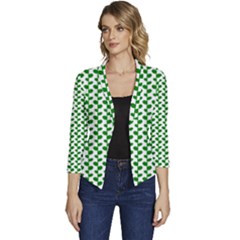 Pattern 58 Women s Casual 3/4 Sleeve Spring Jacket by GardenOfOphir