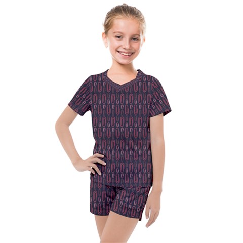 Pattern 60 Kids  Mesh Tee And Shorts Set by GardenOfOphir