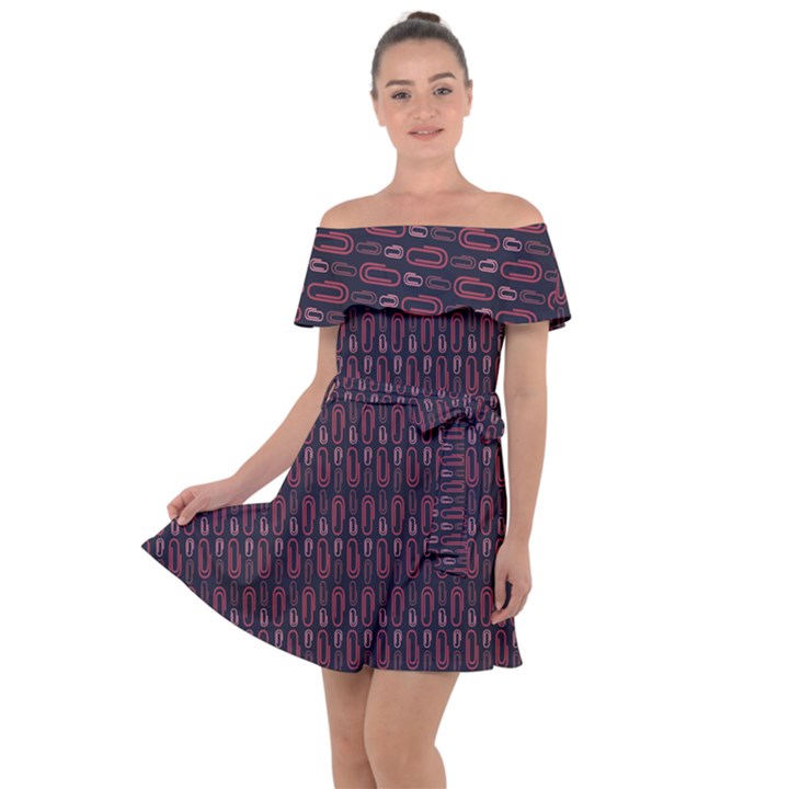 Pattern 60 Off Shoulder Velour Dress