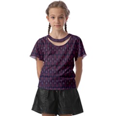 Pattern 60 Kids  Front Cut Tee by GardenOfOphir