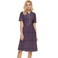 Pattern 60 Button Top Knee Length Dress by GardenOfOphir