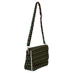 Pattern 61 Shoulder Bag With Back Zipper by GardenOfOphir