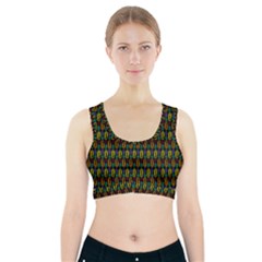 Pattern 61 Sports Bra With Pocket by GardenOfOphir