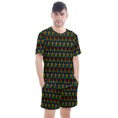 Pattern 61 Men s Mesh Tee And Shorts Set by GardenOfOphir