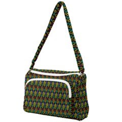 Pattern 61 Front Pocket Crossbody Bag by GardenOfOphir