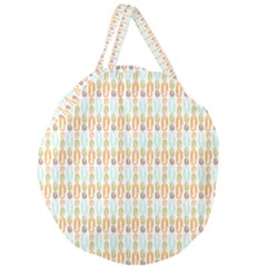 Pattern 62 Giant Round Zipper Tote by GardenOfOphir