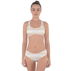 Pattern 62 Criss Cross Bikini Set by GardenOfOphir