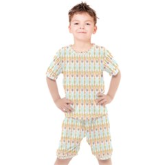 Pattern 62 Kids  Tee And Shorts Set by GardenOfOphir