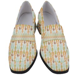 Pattern 62 Women s Chunky Heel Loafers by GardenOfOphir