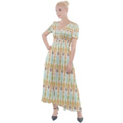 Pattern 62 Button Up Short Sleeve Maxi Dress by GardenOfOphir