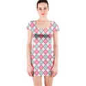 Elegant Pattern Short Sleeve Bodycon Dress View1