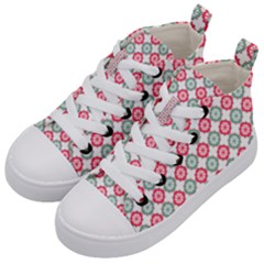 Elegant Pattern Kids  Mid-top Canvas Sneakers by GardenOfOphir