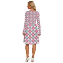 Elegant Pattern Long Sleeve Dress With Pocket View4