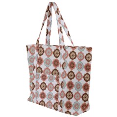 Trendy Pattern Zip Up Canvas Bag by GardenOfOphir