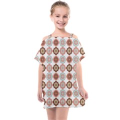 Trendy Pattern Kids  One Piece Chiffon Dress by GardenOfOphir