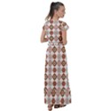 Trendy Pattern Flutter Sleeve Maxi Dress View2