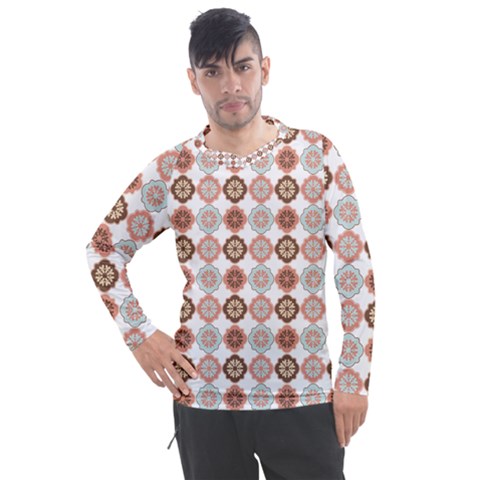 Trendy Pattern Men s Pique Long Sleeve Tee by GardenOfOphir