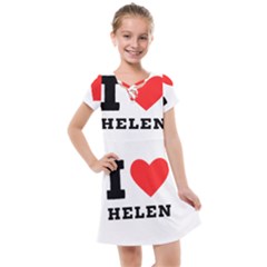 I Love Helen Kids  Cross Web Dress by ilovewhateva