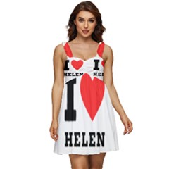 I Love Helen Ruffle Strap Babydoll Chiffon Dress by ilovewhateva