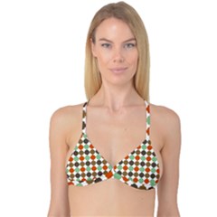 Stylish Pattern Reversible Tri Bikini Top by GardenOfOphir