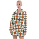 Stylish Pattern Women s Long Sleeve Casual Dress View1