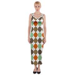 Stylish Pattern Fitted Maxi Dress by GardenOfOphir