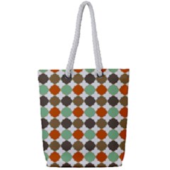 Stylish Pattern Full Print Rope Handle Tote (small) by GardenOfOphir