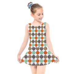 Stylish Pattern Kids  Skater Dress Swimsuit by GardenOfOphir