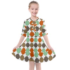 Stylish Pattern Kids  All Frills Chiffon Dress by GardenOfOphir