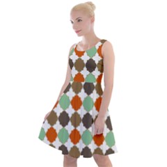 Stylish Pattern Knee Length Skater Dress by GardenOfOphir