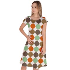 Stylish Pattern Classic Short Sleeve Dress by GardenOfOphir