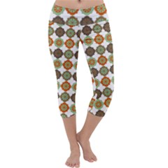 Pattern Capri Yoga Leggings by GardenOfOphir