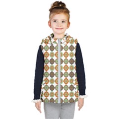 Pattern Kids  Hooded Puffer Vest by GardenOfOphir