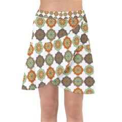 Pattern Wrap Front Skirt by GardenOfOphir