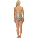 Pattern Knot Front One-Piece Swimsuit View4