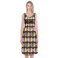 Slugs Ii Midi Sleeveless Dress by GardenOfOphir