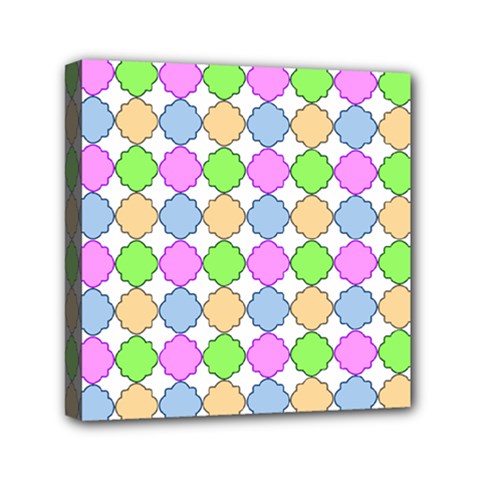 Quatrefoil Ii Mini Canvas 6  X 6  (stretched) by GardenOfOphir