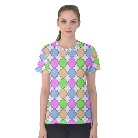 Quatrefoil Ii Women s Cotton Tee by GardenOfOphir