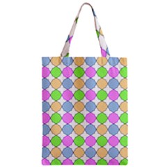 Quatrefoil Ii Zipper Classic Tote Bag by GardenOfOphir