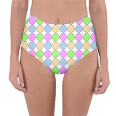 Quatrefoil Ii Reversible High-waist Bikini Bottoms by GardenOfOphir