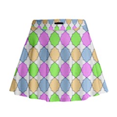 Quatrefoil Ii Mini Flare Skirt by GardenOfOphir