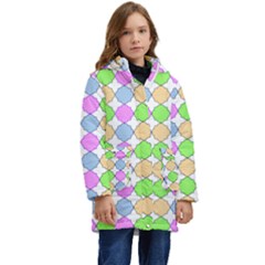 Quatrefoil Ii Kid s Hooded Longline Puffer Jacket by GardenOfOphir