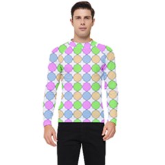 Quatrefoil Ii Men s Long Sleeve Rash Guard by GardenOfOphir