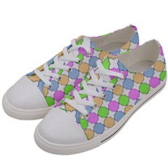 Quatrefoil Ii Men s Low Top Canvas Sneakers by GardenOfOphir