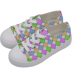 Quatrefoil Ii Kids  Low Top Canvas Sneakers by GardenOfOphir