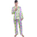 Quatrefoil Ii Men s Long Sleeve Satin Pajamas Set View1